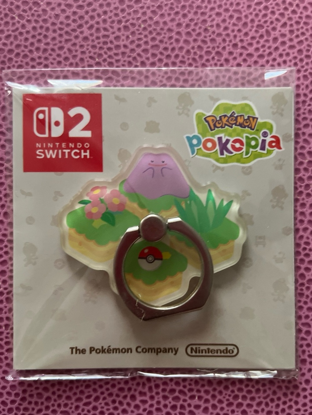 Nintendo Pokémon Pokopedia Ditto Pink Phone Ring Holder